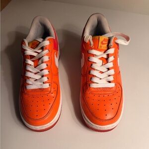 Nike Air Force 1 Low Orange White Sneakers